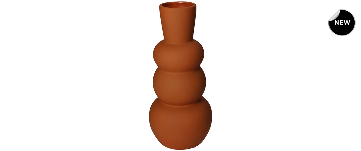 XET-9176 Vase Fine Earthenware Terra 14x14x29.5cm NEW.jpg_1